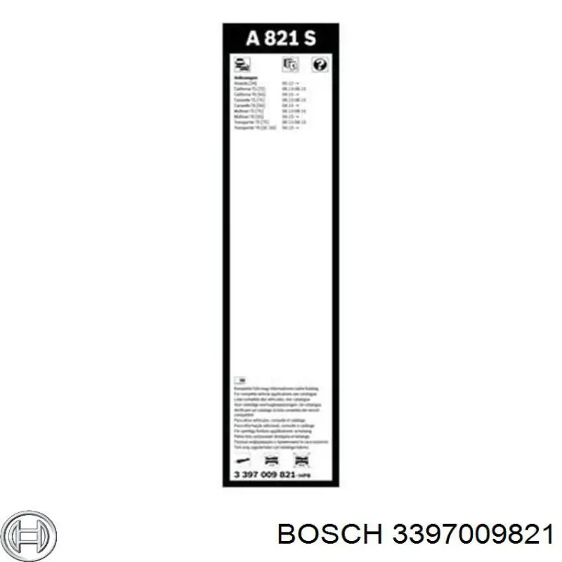 Дворники Bosch 3397009821 цена, от 26.37 USD