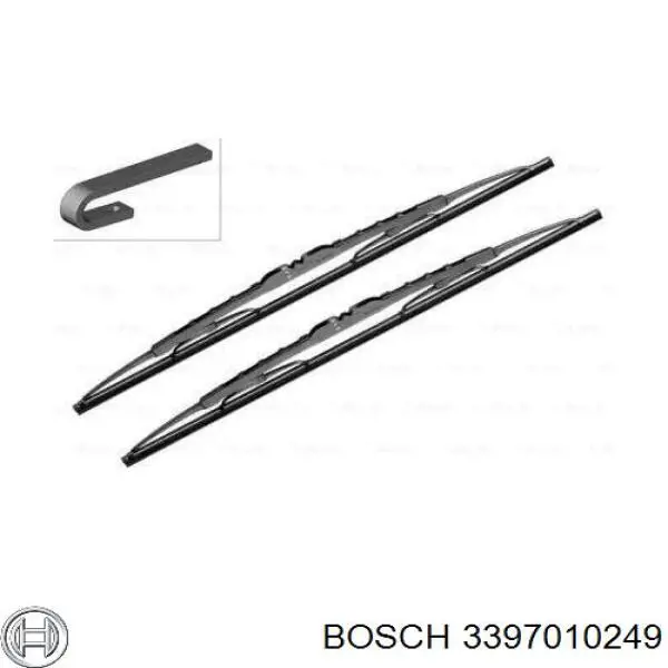 3397010249 Bosch limpa-pára-brisas do pára-brisas, kit de 2 un.