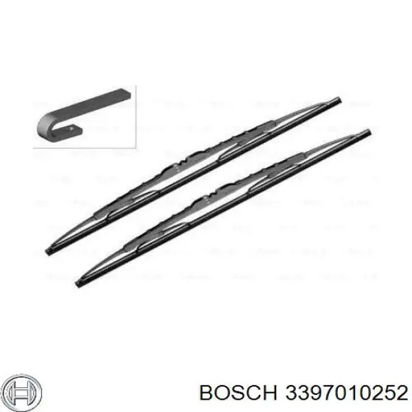 3397010252 Bosch щетка-дворник лобового стекла, комплект из 2 шт.