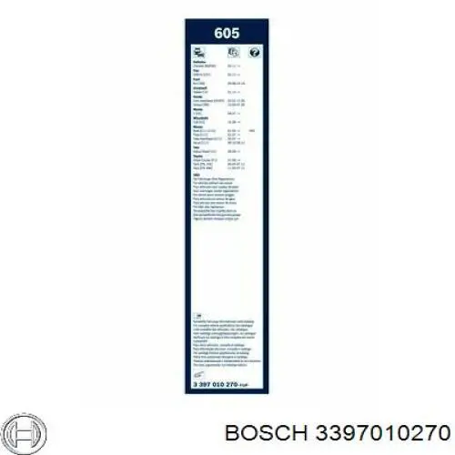 Купить 3397010270 Bosch Бесконтактные дворники