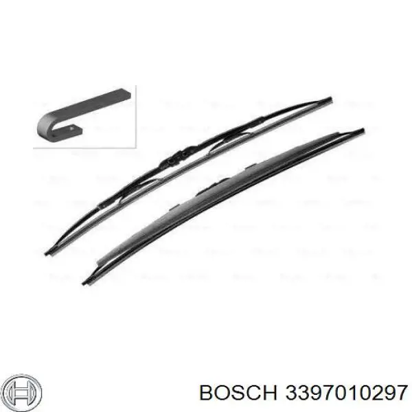 Щетка-дворник лобового стекла, пассажирская Bosch 3397010297 цена, от 20.54 USD