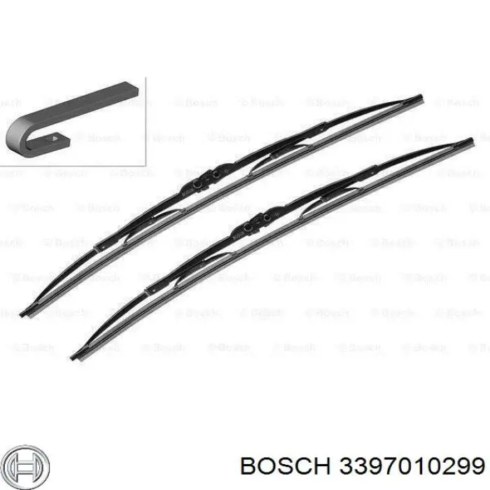 Щетка стеклоочистителя лобового стекла, водительская Bosch 3397010299 цена, от 17.51 USD