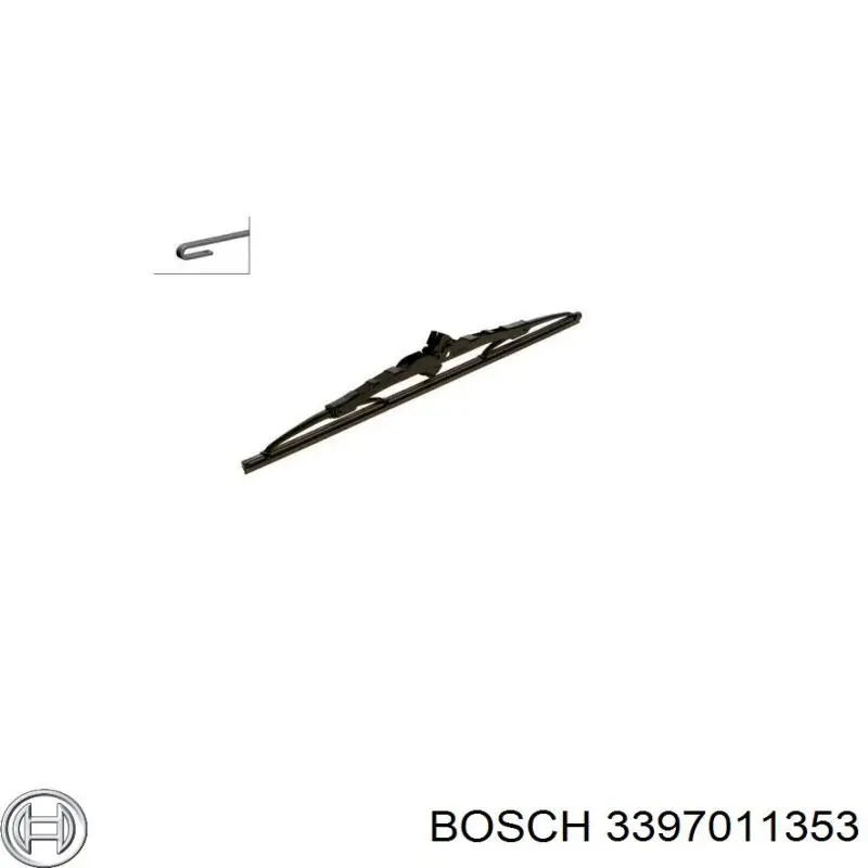 3397011353 Bosch Щетка стеклоочистителя лобового стекла, пассажирская