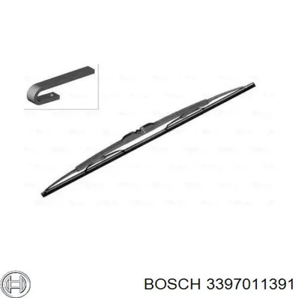 3397011391 Bosch limpa-pára-brisas do pára-brisas, kit de 2 un.