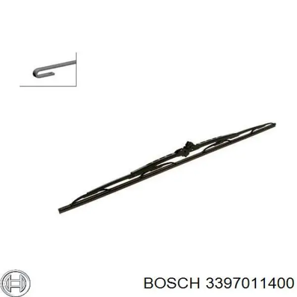 Щітка склоочисника лобового скла, водійська 3397011400 Bosch