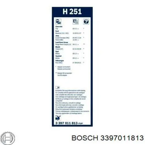 дворник заднего стекла Bosch 3397011813 цена, от 7.39 USD