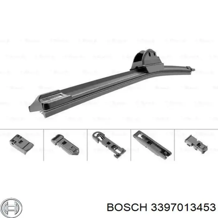 3397013453 Bosch щетка-дворник лобового стекла, комплект из 2 шт.