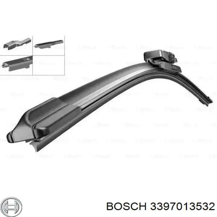 3397013532 Bosch щетка-дворник лобового стекла водительская