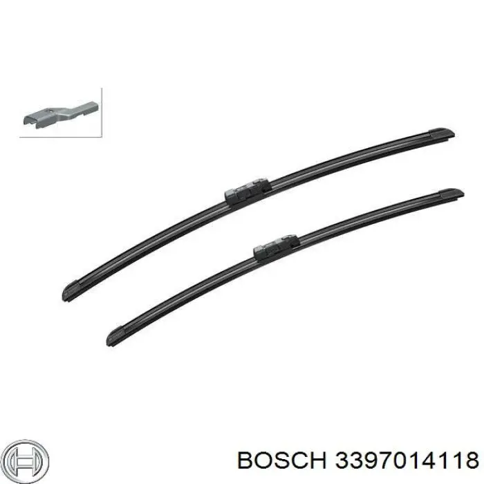 3397014118 Bosch щетка-дворник лобового стекла, комплект из 2 шт.