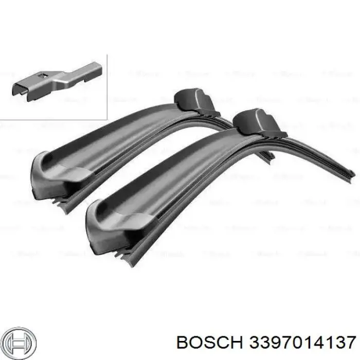 3397014137 Bosch limpa-pára-brisas do pára-brisas, kit de 2 un.