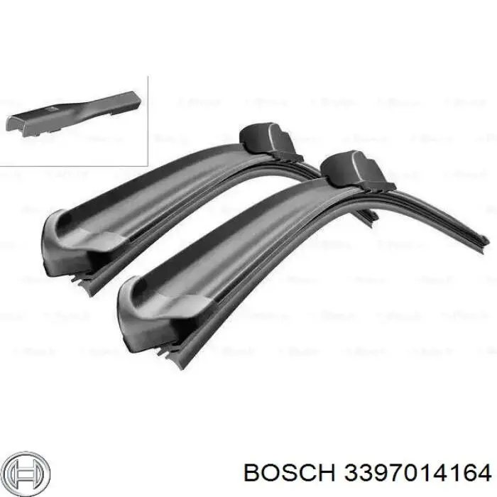 3397014164 Bosch щетка-дворник лобового стекла, комплект из 2 шт.