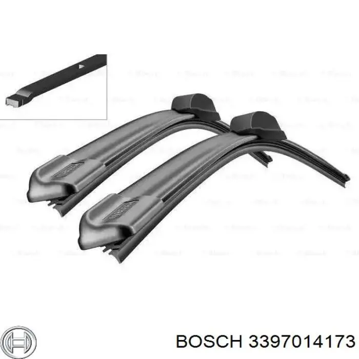 3397014173 Bosch щетка-дворник лобового стекла, комплект из 2 шт.