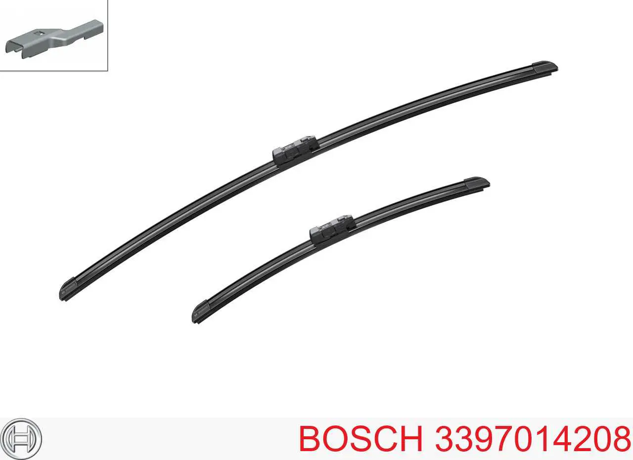 3397014208 Bosch щетка-дворник лобового стекла, комплект из 2 шт.