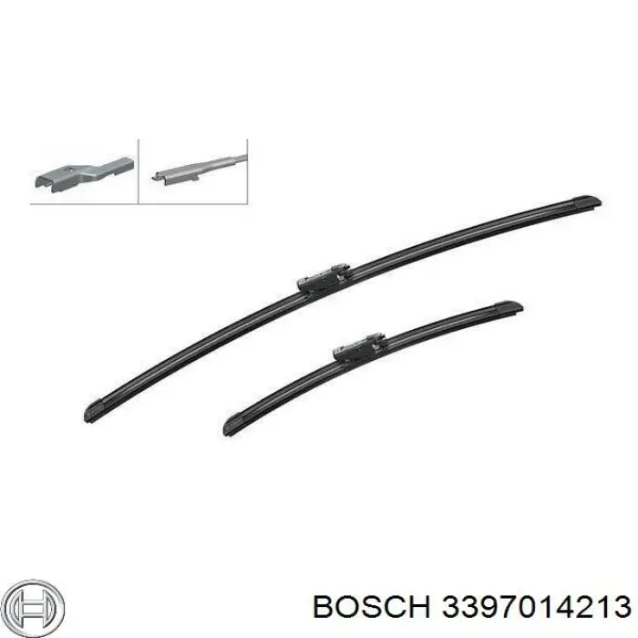 3397014213 Bosch limpa-pára-brisas do pára-brisas, kit de 2 un.