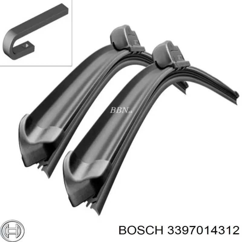 BOSCH Комплект Стеклоочистителей Бескаркасные 600/450 мм Aerotwin [A312S] картон