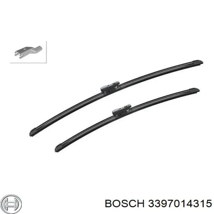 3397014315 Bosch щетка-дворник лобового стекла, комплект из 2 шт.