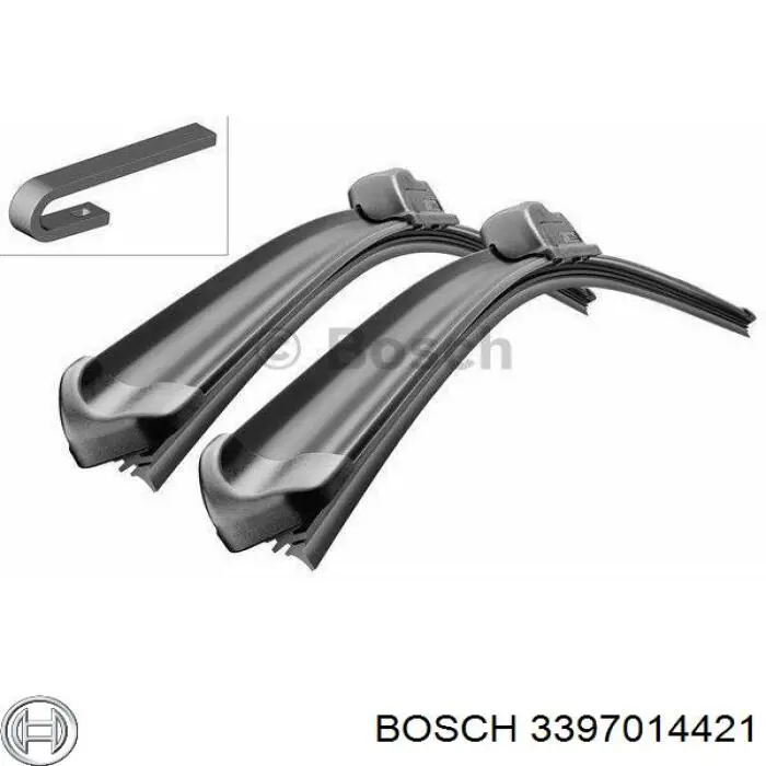 3397014421 Bosch limpa-pára-brisas do pára-brisas, kit de 2 un.