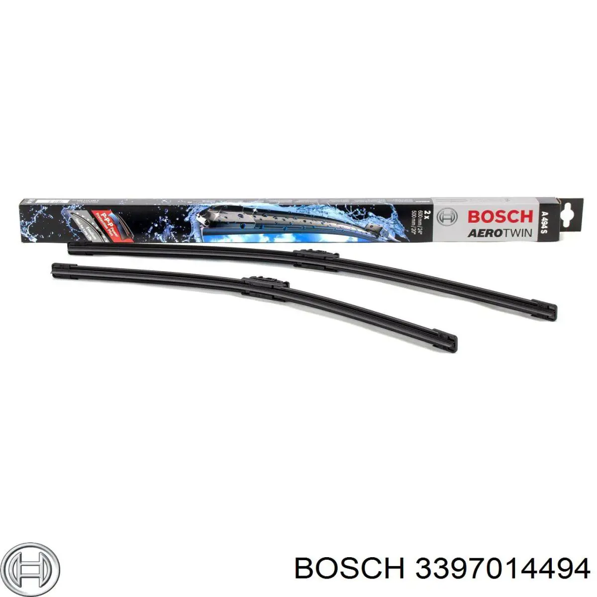 3397014494 Bosch limpa-pára-brisas do pára-brisas, kit de 2 un.