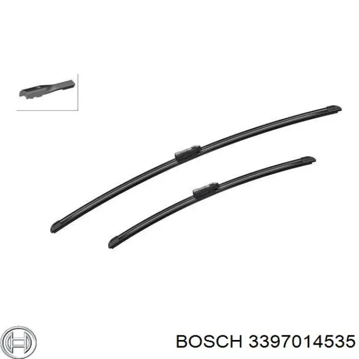 3397014535 Bosch щетка-дворник лобового стекла, комплект из 2 шт.