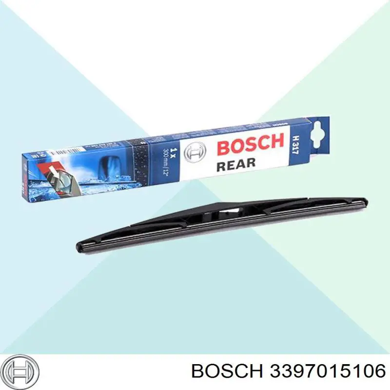 3397015106 Bosch limpa-pára-brisas de vidro traseiro