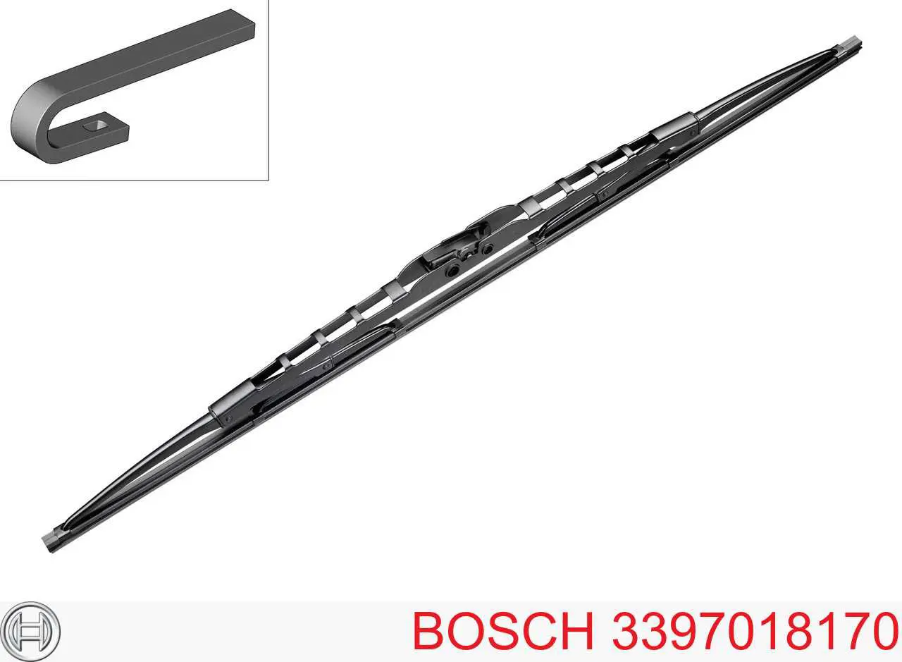 Щетка стеклоочистителя лобового стекла, водительская Bosch 3397018170 цена, от 11.75 USD