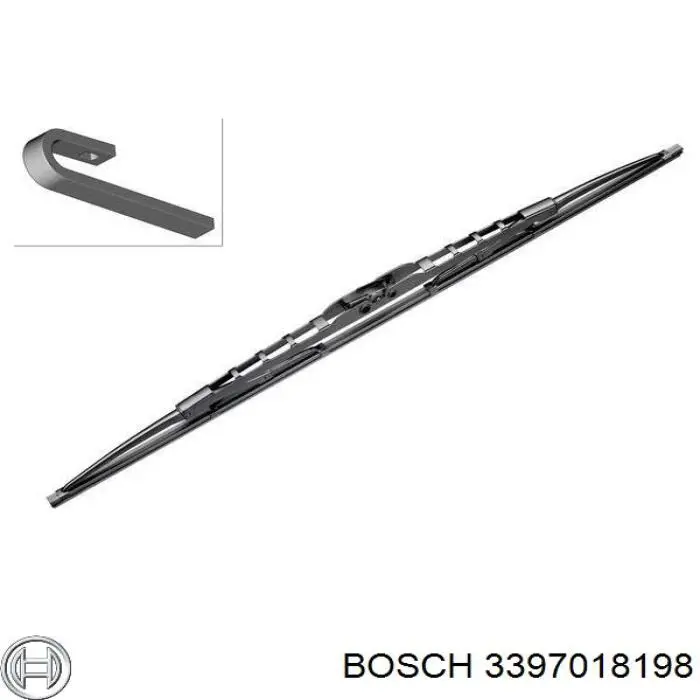 3397018198 Bosch щетка-дворник лобового стекла водительская