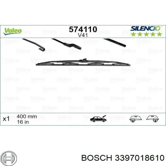 3 397 018 610 Bosch щетка-дворник лобового стекла пассажирская