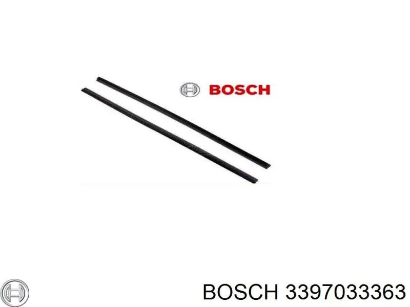 Резинка щетки стеклоочистителя, комплект Bosch 3397033363