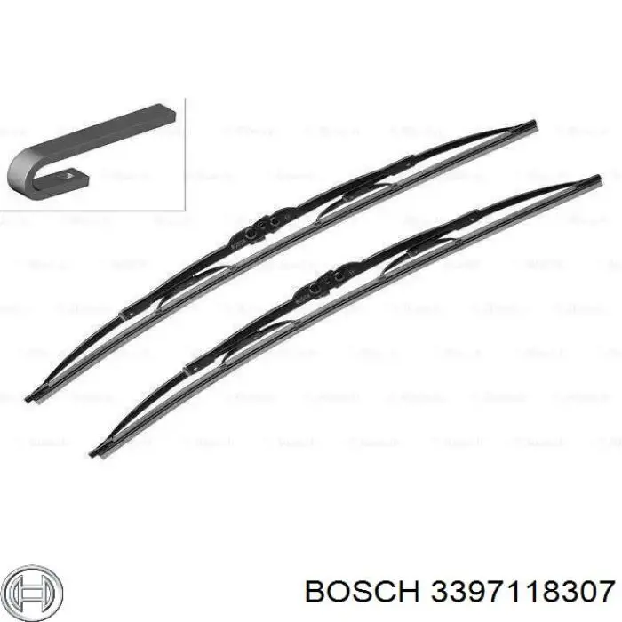 3397118307 Bosch щетка-дворник лобового стекла водительская