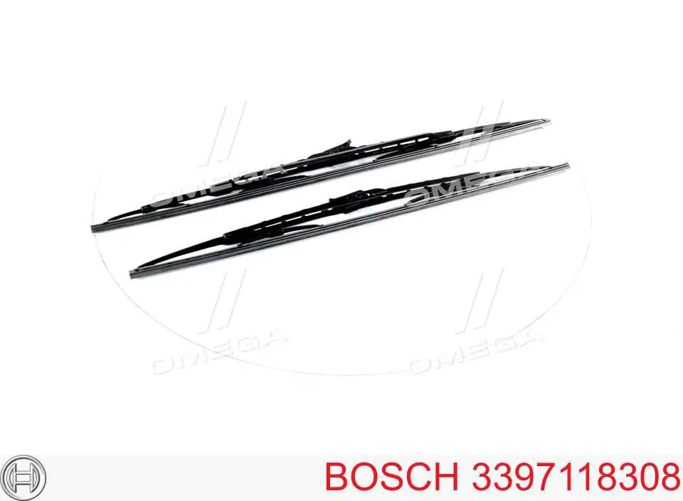 3397118308 Bosch щетка-дворник лобового стекла, комплект из 2 шт.