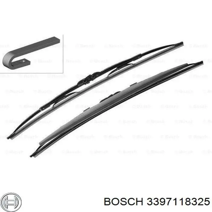 3397118325 Bosch щетка-дворник лобового стекла, комплект из 2 шт.