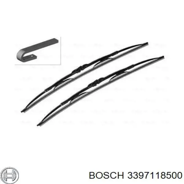 3397118500 Bosch щетка-дворник лобового стекла, комплект из 2 шт.