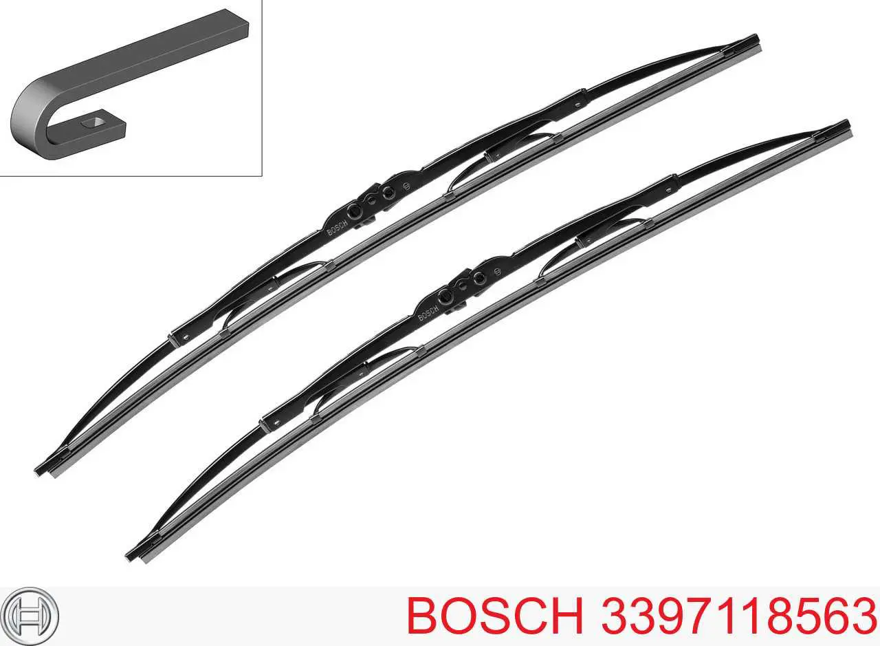 Купить 3397118563 Bosch Бесконтактные дворники