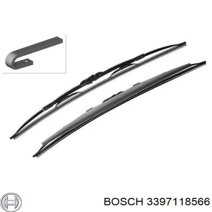 Щетки стеклоочистителя 3397118566 Bosch