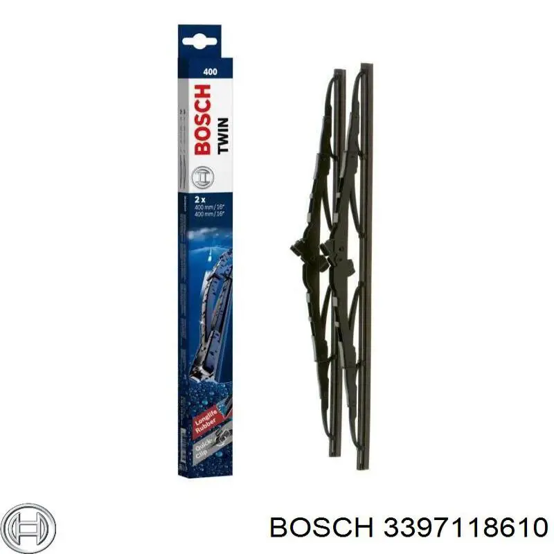 3 397 118 610 Bosch щетка-дворник лобового стекла, комплект из 2 шт.