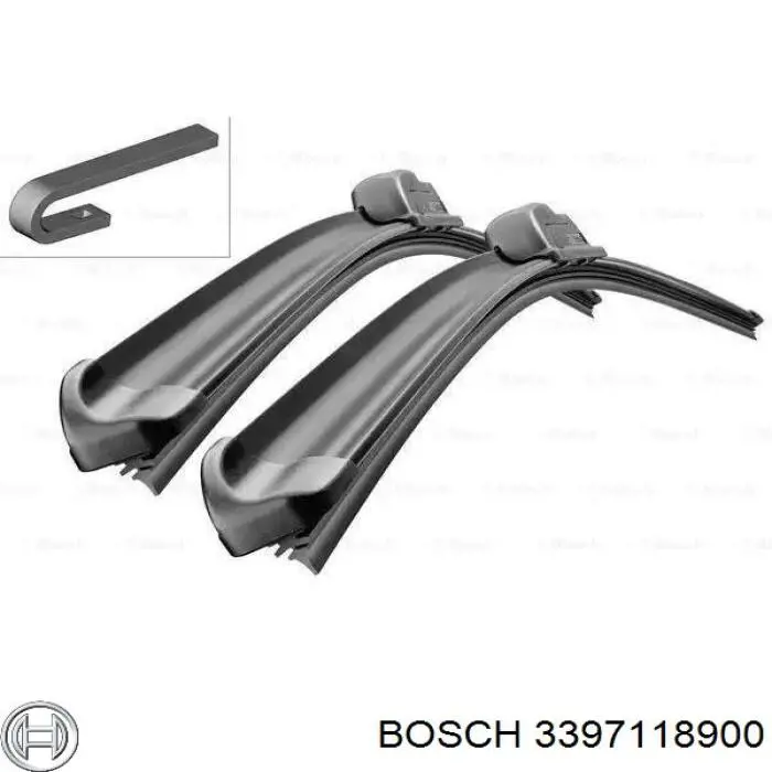3397118900 Bosch щетка-дворник лобового стекла, комплект из 2 шт.