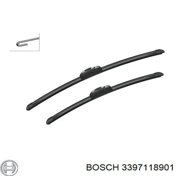 3397118901 Bosch Щетки лобового стекла
