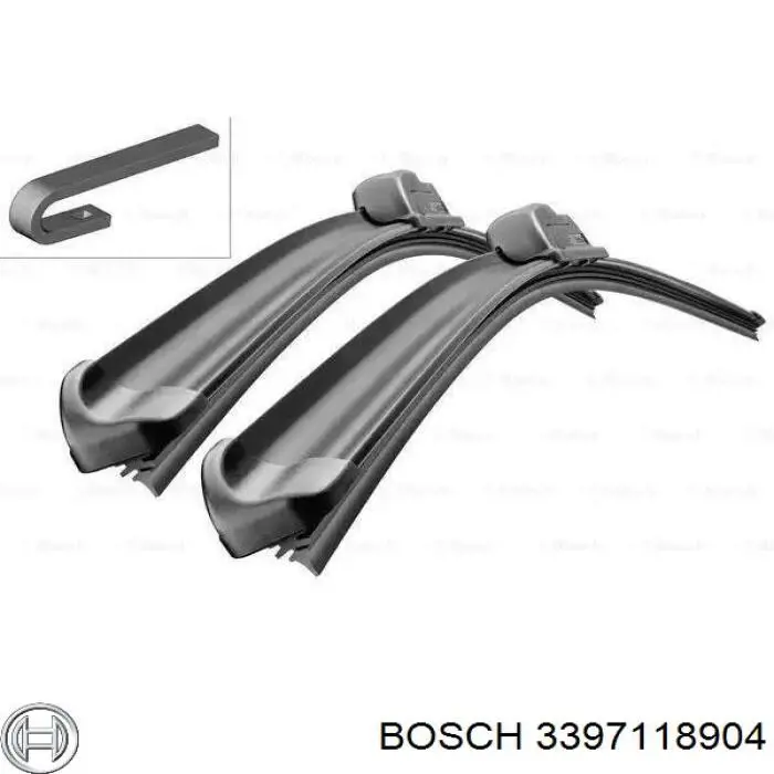 3397118904 Bosch щетка-дворник лобового стекла, комплект из 2 шт.