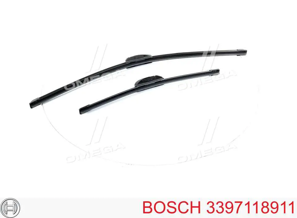 3397118911 Bosch щетка-дворник лобового стекла, комплект из 2 шт.