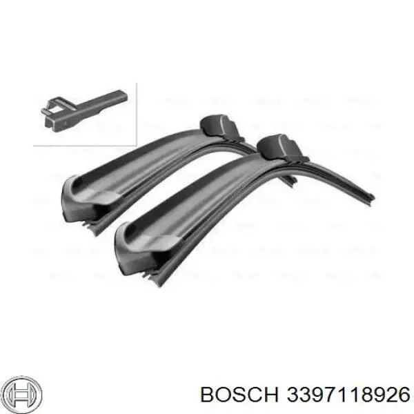 Щетка стеклоочистителя лобового стекла, водительская Bosch 3397118926 цена, от 4.94 USD