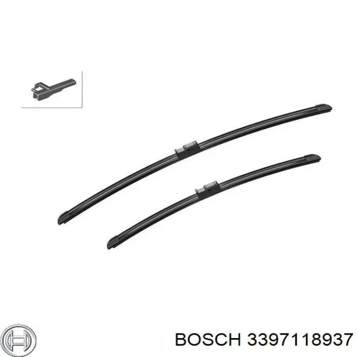 3397118937 Bosch щетка-дворник лобового стекла, комплект из 2 шт.