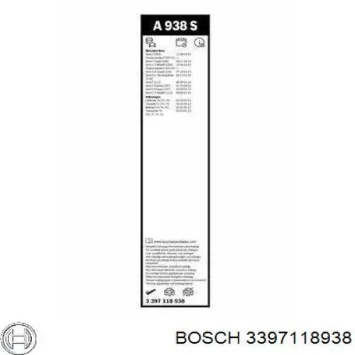 Дворники Bosch 3397118938 цена, от 23.75 USD