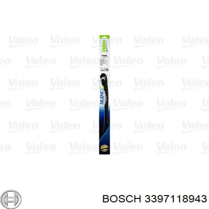 3397118943 Bosch щетка-дворник лобового стекла, комплект из 2 шт.