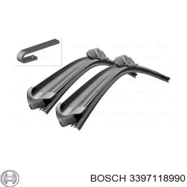 3397118990 Bosch щетка-дворник лобового стекла, комплект из 2 шт.