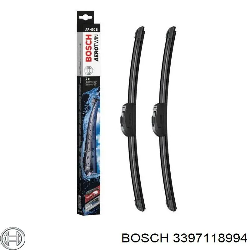 Щітка-двірник лобового скла, комплект з 2-х шт. 3397118994 Bosch