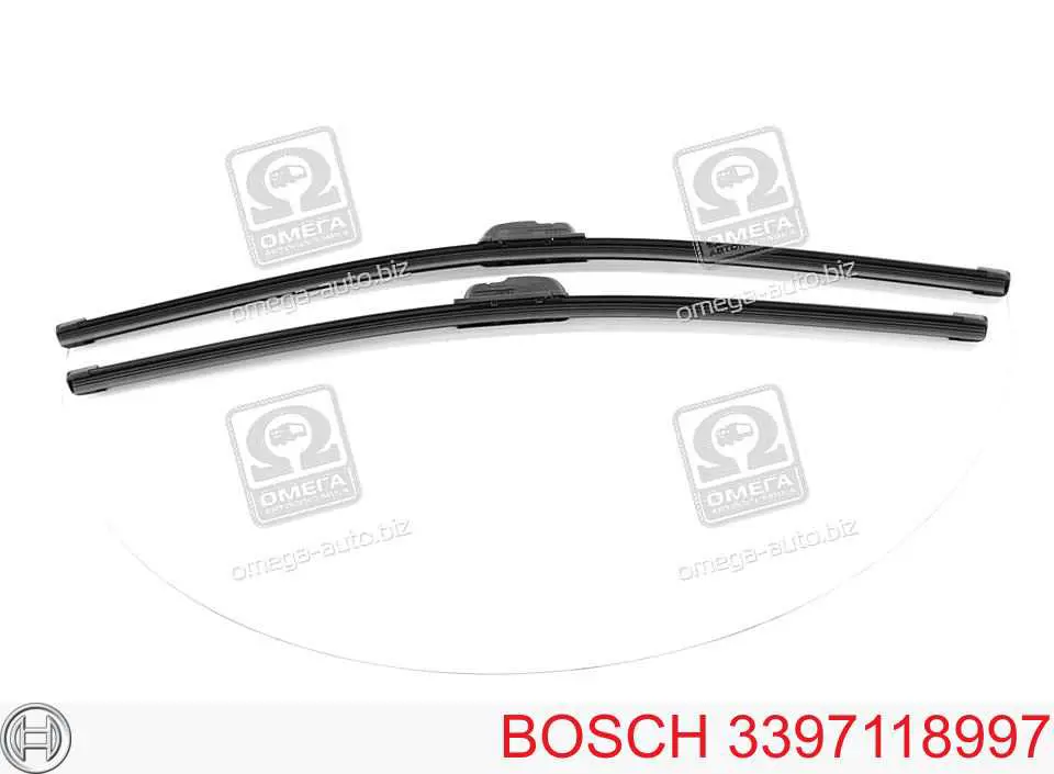 3397118997 Bosch щетка-дворник лобового стекла, комплект из 2 шт.
