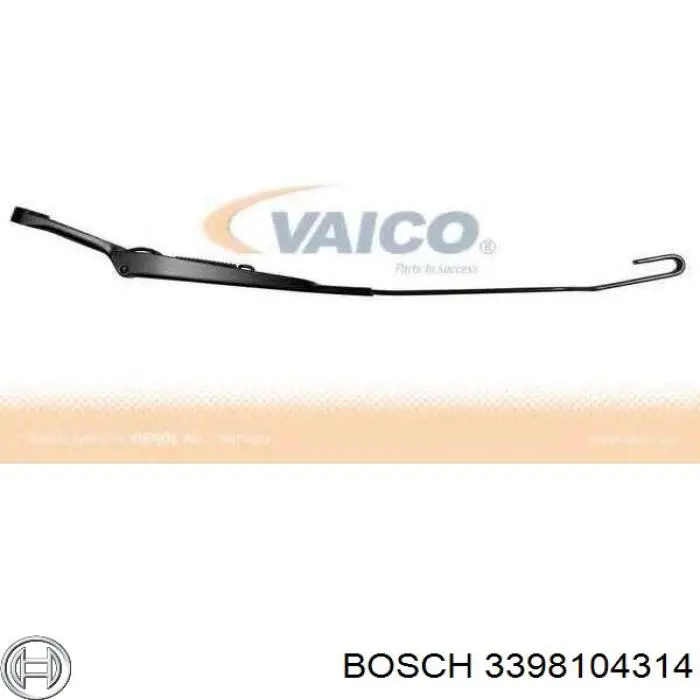 Рычаг-поводок стеклоочистителя лобового стекла Bosch 3398104314