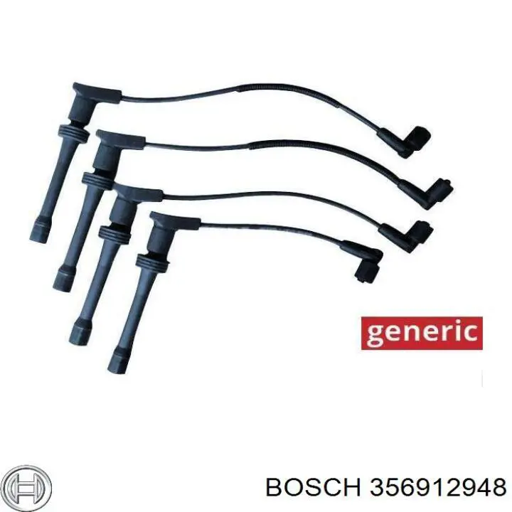 Провод высоковольтный, цилиндр №1, 4 Bosch 356912948