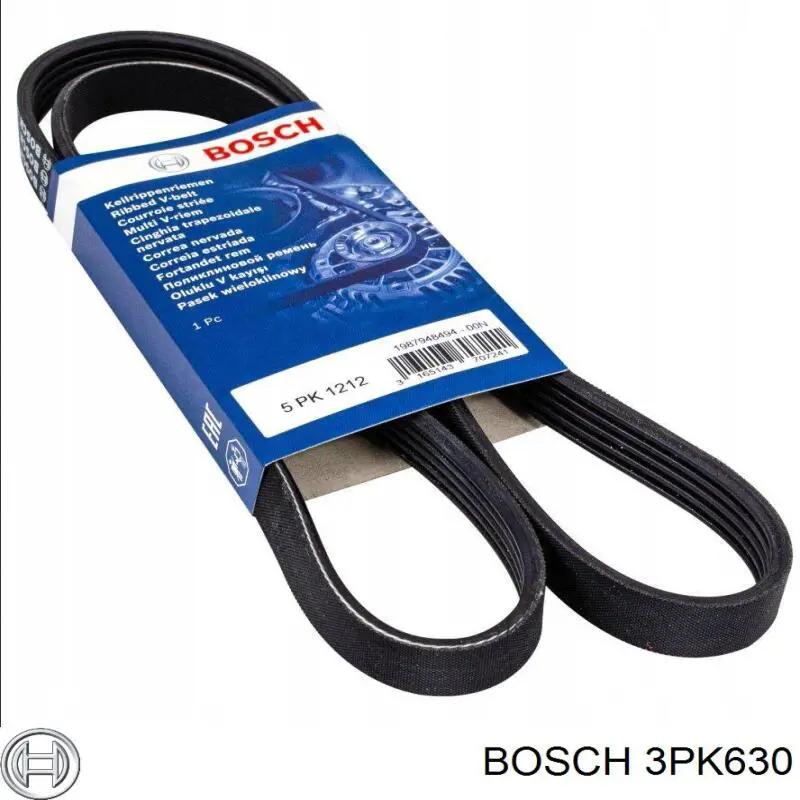 Ремень генератора 3PK630 Bosch