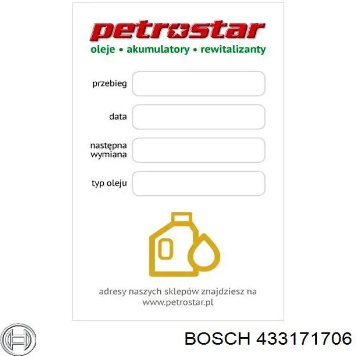433171706 Bosch распылитель дизельной форсунки